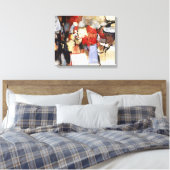 Abstractie 58 1964 0008 door Jose T Joya Canvas Afdruk (Insitu (Slaapkamer))