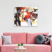 Abstractie 58 1964 0008 door Jose T Joya Canvas Afdruk (Insitu (Woonkamer))