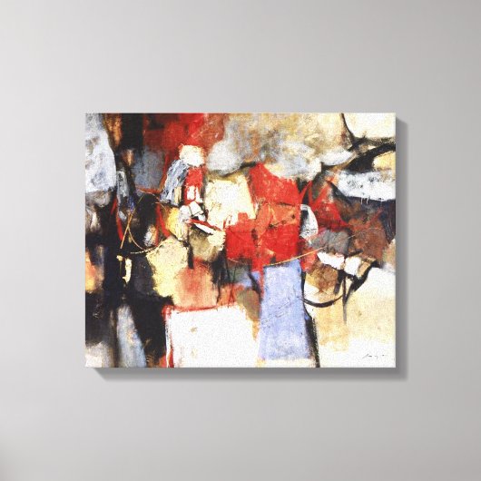 Abstractie 58 1964 0008 door Jose T Joya Canvas Afdruk (Voorkant)