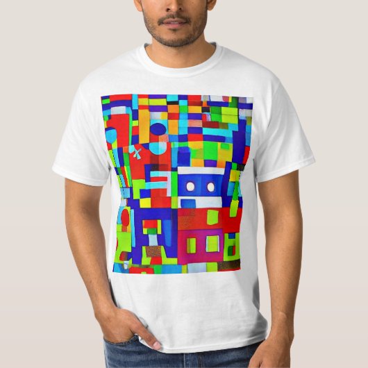 Abstractie 63 t-shirt (Voorkant)