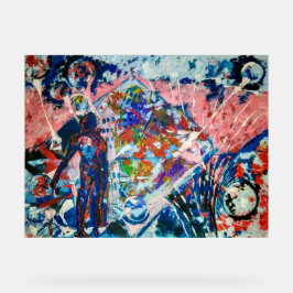 Abstractie, Abstractionisme, Ruimte, Buitenaardsen Acryl Bord