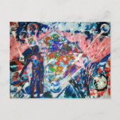 Abstractie, Abstractionisme, Ruimte, Buitenaardsen Feestdagenkaart (Voorkant)