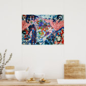 Abstractie, Abstractionisme, Ruimte, Buitenaardsen Poster (Keuken)