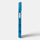 Abstractie blauw en Blauwgroen marmer Case-Mate iPhone Case (Achterkant / Rechts)