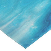 Abstractie blauw en Blauwgroen marmer Tafelkleed (Gekanteld)