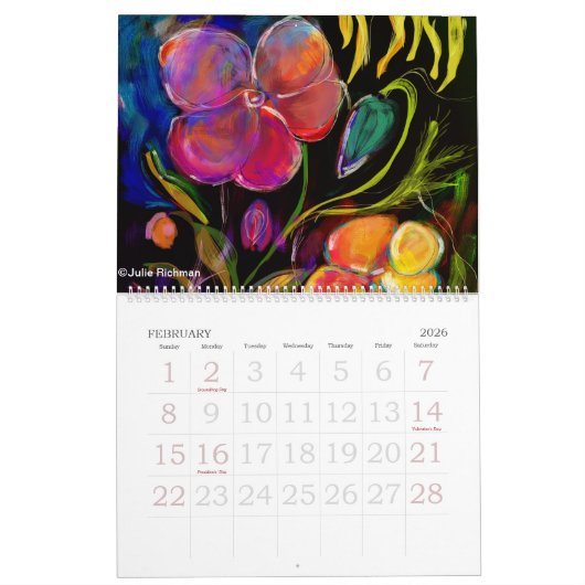 ABSTRACTIE CALENDAR KALENDER (Feb 2026)