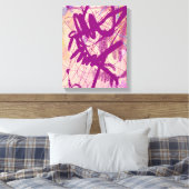 Abstractie "Diner met wijn" Canvas Afdruk (Insitu (Slaapkamer))