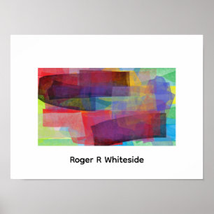 Abstractie door Roger R Whiteside print