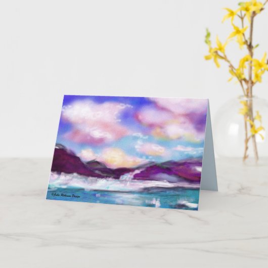 Abstractie in Alaska Card Kaart (Gele Bloem)