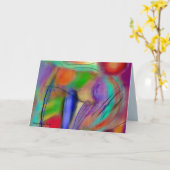 Abstractie in romantische Kaart (Gele Bloem)