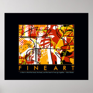 abstractie kunstdecor poster