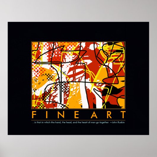 abstractie kunstdecor poster (Voorkant)