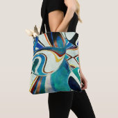 Abstractie met geometrische geest tote bag (Dichtbij)