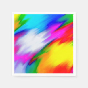 Abstractie Multi-Color Bright Textion Servetten