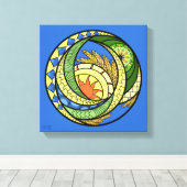 Abstractie. Oekraïense canvasprint met spanframe Canvas Afdruk (Insitu (Houten vloer))