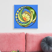 Abstractie. Oekraïense canvasprint met spanframe Canvas Afdruk (Insitu (Woonkamer))
