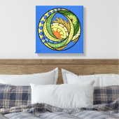 Abstractie. Oekraïense canvasprint met spanframe Canvas Afdruk (Insitu (Slaapkamer))