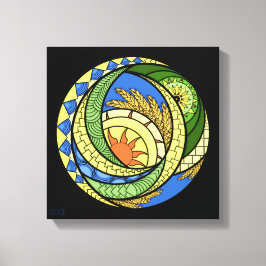 Abstractie. Oekraïense Canvasprint met spanfunctie Canvas Afdruk