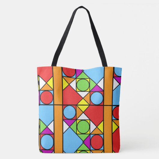 Abstractie op grote schaal van Canvas tas #1 (Achterkant)