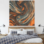 Abstractie Terrestre Canvas Afdruk (Insitu (Slaapkamer))