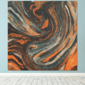 Abstractie Terrestre Canvas Afdruk (Insitu (Houten vloer))