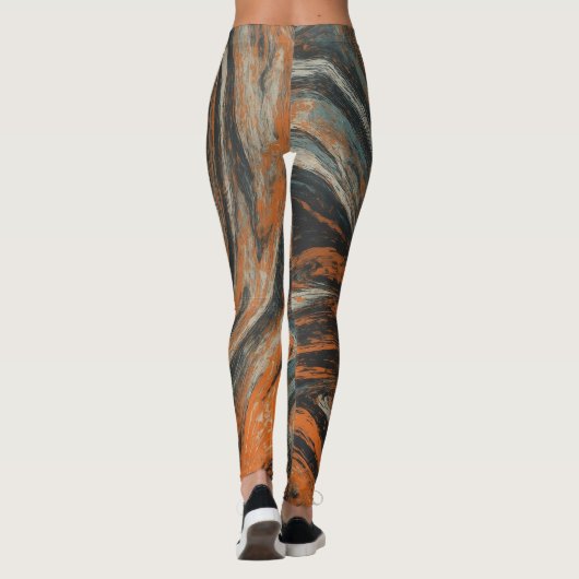Abstractie Terrestre Leggings (Achterkant)