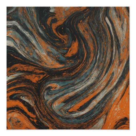 Abstractie Terrestre Perfect Poster (Voorkant)