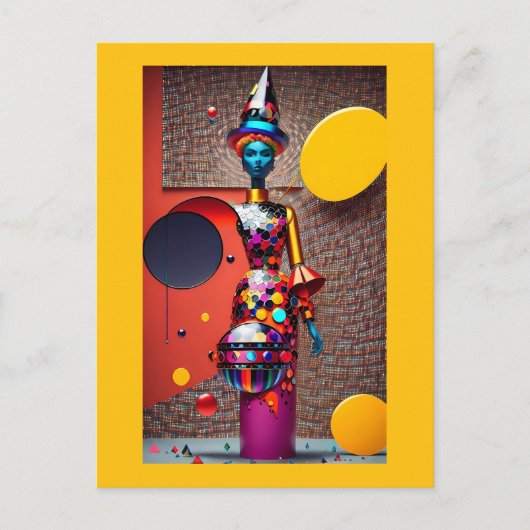 Abstractie van de Astro-Heks Briefkaart (Voorkant)