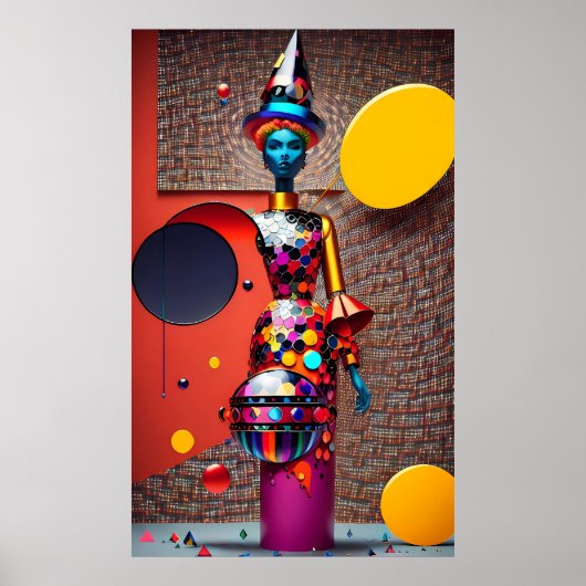 Abstractie van de Astro-Heks Poster (Voorkant)