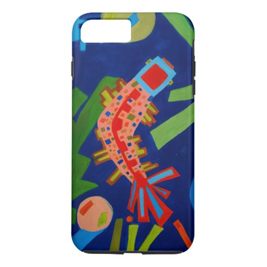 abstractie, vis, karper, kubisme, Case-Mate iPhone case (Achterkant)