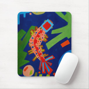abstractie, vis, karper, kubisme, muismat