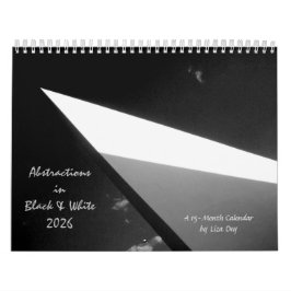 'Abstracties in zwart-wit' 2026 Kalender