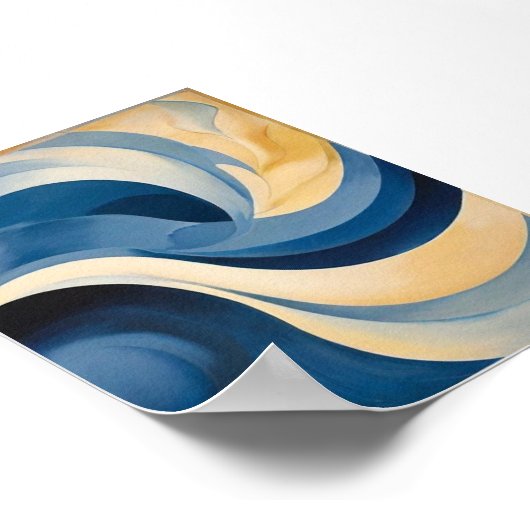 Abstraction Blue van Georgia O'Keeffe Poster Wall  (Hoek)