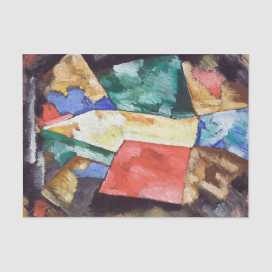 Abstraction Blue Yellow & Green van Marsden Hartle Tissuepapier (Voorkant)