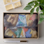 Abstraction Blue Yellow & Green van Marsden Hartle Tissuepapier (Geschenk)