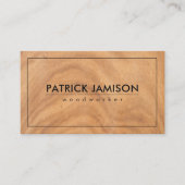 Abstraction Brown Wooden Knot Visitekaartje (Voorkant)