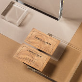 Abstraction Brown Wooden Knot Visitekaartje