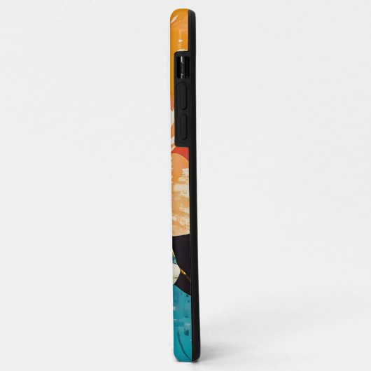 Abstractionistische bloemenprint Case-Mate iPhone case (Achterkant/links)