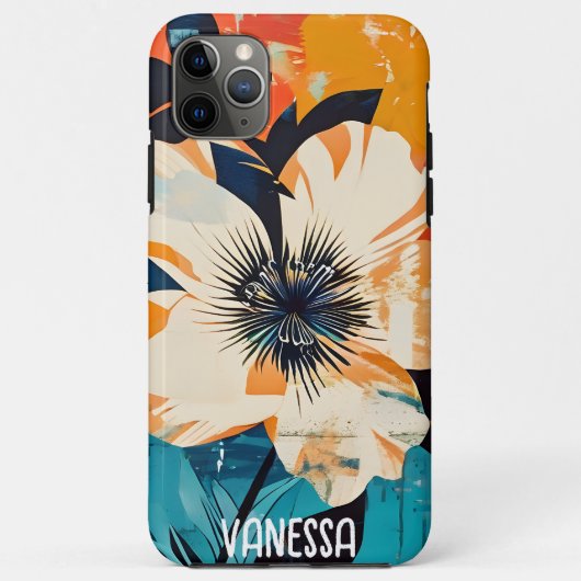 Abstractionistische bloemenprint Case-Mate iPhone case (Achterkant)