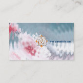 Abstractisch platina Visitekaartje (Achterkant)