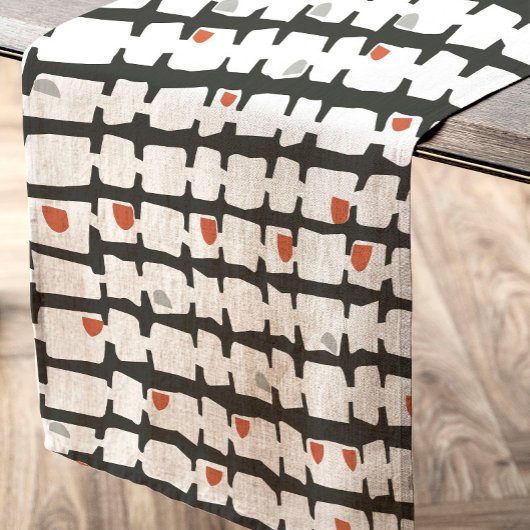 Abstracto en rojo y negro tafelkleed