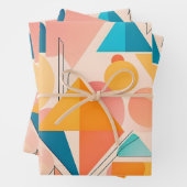 abstracto triángulos pastel inpakpapier vel (In situ)