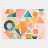 abstracto triángulos pastel inpakpapier vel (Voorkant)