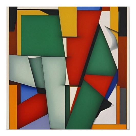 Abstracto Verde Perfect Poster (Voorkant)