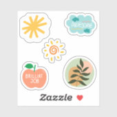  abstracts en positieve quotes Scrapbooking Sticker (Vel)