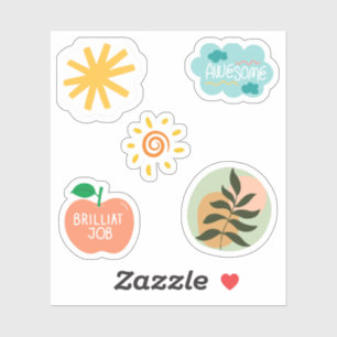 abstracts en positieve quotes Scrapbooking Sticker