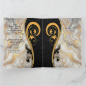 Abstracts goud op zwart en gemengd marmeren textur kaart (Binnen)