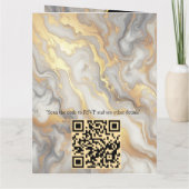 Abstracts goud op zwart en gemengd marmeren textur kaart (Achterkant)