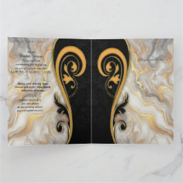 Abstracts goud op zwart en gemengd marmeren textur kaart