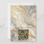 Abstracts goud op zwart en gemengd marmeren textur kaart (Achterkant)